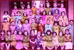 ECOLE SAINT ANDRE FILLES 1954 CE2 MME CHAUD